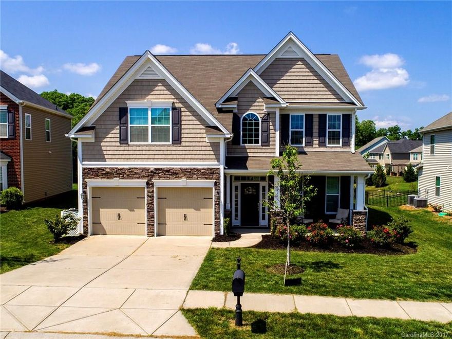 Built in 2013, this gorgeous home offers everything you have been looking for!  Downstairs features an open floor plan offering hardwood & tile floors throughout. Upgrades include granite counter tops with tile back-splash, stainless appliances, tile in all baths & office with french doors.
Upstairs offers four large bedrooms-including bonus room-two full baths & over-sized laundry room. 
The outside includes a paver patio that backs up to a natural area.