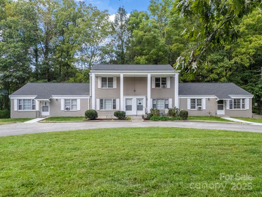 Exceptional 8-unit complex in the heart of the Village of Flat Rock, NC, offering investors a rare turnkey opportunity with over $200,000 in recent upgrades. The property includes 6 two-level townhome-style units and 2 one-level units, ideally located just minutes from Hendersonville’s shops, dining, and cultural attractions. Major updates include brand-new roofs on both buildings, fresh exterior paint, new sidewalks, encapsulated crawlspaces with dehumidifiers and the complete top-to-bottom remodel of one unit showcasing the potential for additional renovations. With current rents below market rates, a new owner has a clear opportunity to increase revenue while benefiting from the security of extensive capital improvements already completed. A detailed list of additional updates—including structural repairs, drainage work, and system replacements—is available for review. Zoned to allow condominium conversion into individual tax ID units or continued operation as a rental investment, this property offers multiple exit strategies, immediate income potential, and long-term growth in one of Western North Carolina’s most desirable and historic communities.