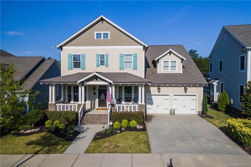 Absolutely stunning Baxter home w all the upgrades and large flat backyard! 1st floor guest suite, open floor plan, large screen porch, fenced professionally landscaped yard w full irrigation backs to woods, bonus/theater room, separate play room, lg laundry, walk in closets, sitting room off master BR. Dining room has coffered ceilings, french doors on study, soft close cabinets, 8' craftsman style doors, LED lighting, hardwoods-1st floor & 2nd floor hallway. 3 car tandem garage.