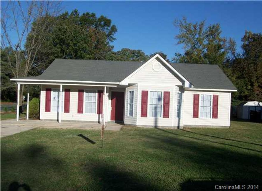Nice newer home.  Large kitchen and huge patio in the back with a fenced in yard! 3 bdrms and 2 full baths. $55 per