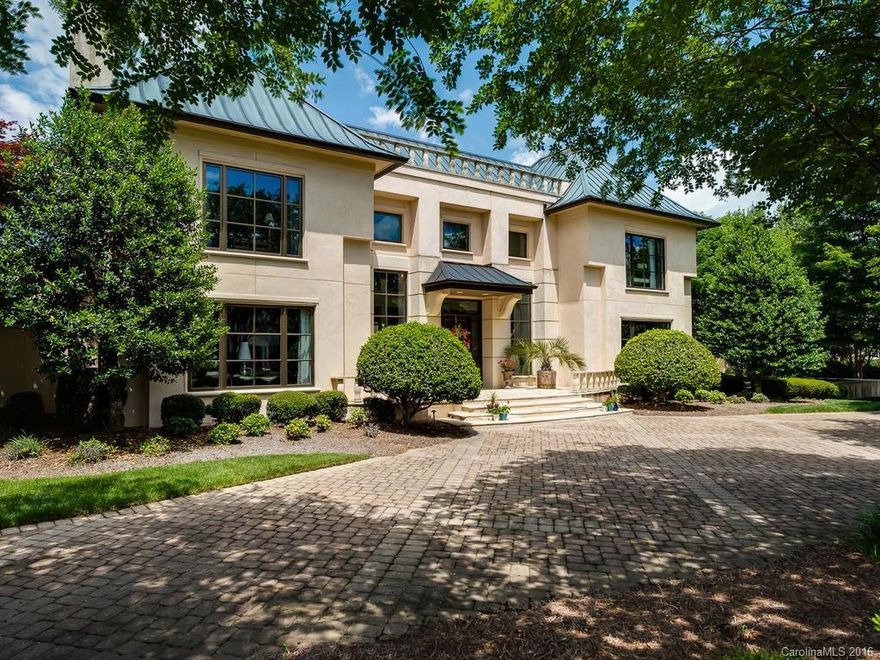 Gorgeous California style 'smart' house.Hard Stucco,Copper roof.Light-filled open flrpln.2-sty foyer,2-sty GR w/ coffered ceiling.2 Siematic KT & laundry.Conditioned Wine Cellar.4 gas-fired woodburning FP[MBR, GR,Study],outdoor FP adjacent pool house[perfect artist's studio/guests' hideaway]Mature landscape,pool/veranda/gazebo for outdoor entertaining.Lovely gated community in the heart of SouthPark.All Offers must incl buyer financing letter and/or proof of funds.Seller REO Addendum required if