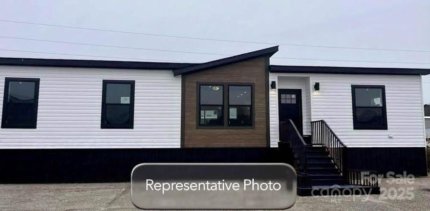 Evergreen Pond is a new 16 unit luxury manufactured home community, only 10 minutes from the heart of Forest City. There is a furnished model home at 131 Boxwood Lane, which is available to tour by appointment only. The home pictured in this listing is representative to the home that will be placed on this lot (Lot 5). Lot 5 does have a 3 bedroom septic permit in hand and ready for construction. This home will feature 9' walls throughout, full drywall, over 1/2 an acre, split floorplan with primary suite on one side of the house with a great spa like bathroom. The two secondary bedrooms have a large private office area off the dining room and a separate entrance through the mud room. Home will have city water and a new septic. List agent is the owner.