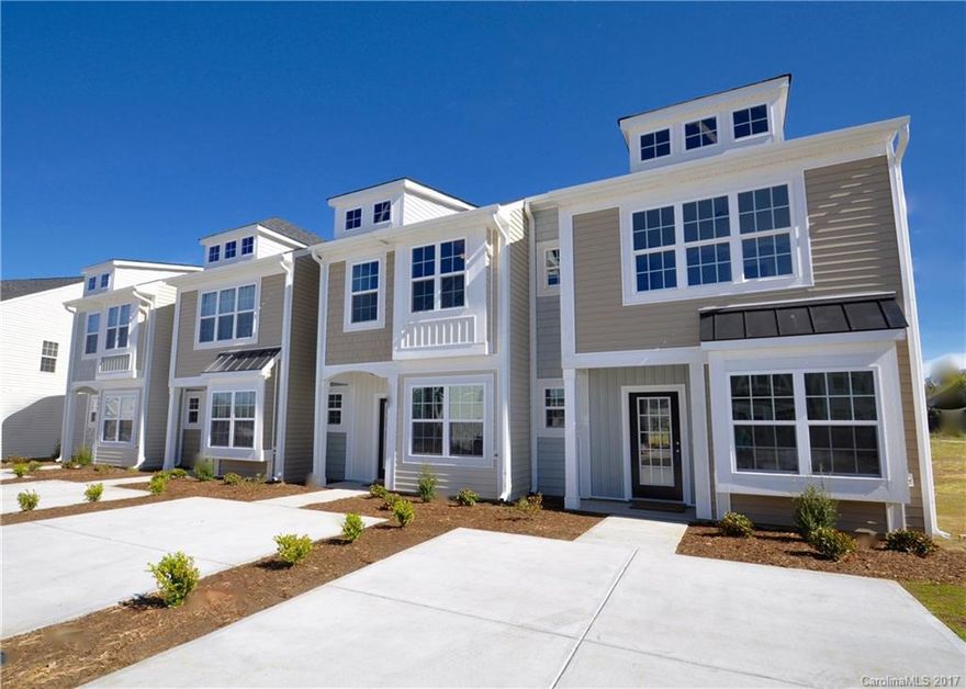 CHARMING New Construction Ashford Floor Plan Middle Unit Townhome in Concord's BEAUTIFUL NEW Development, Settler's Landing! Includes engineered hardwoods on main floor, granite, crown molding, tall ceilings throughout, home warranty, etc.!! INCREDIBLE location close to Charlotte Speedway, Concord Mills, & I-85! The QUALITY of these homes is unbeatable for the price! Pictures on this listing are of the model home, but this unit does not come furnished. These gorgeous homes are selling fast!