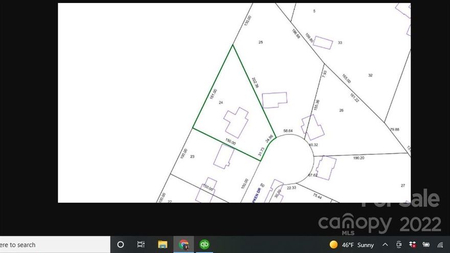 This residential building lot had a house that was demolished due to a past fire.  Much of the foundation was saved and still in tacked. Concrete driveway in place, and almost all of the privacy fence still in place enclosing the back yard.  There is a septic system in place on the property as well.  The previous home was a 3 bedroom 2 Bath ranch home with a 2 car garage.   No HOA in this established community.  Cul de sac lot-No Sign  PROPERTY IS AGENT OWNED