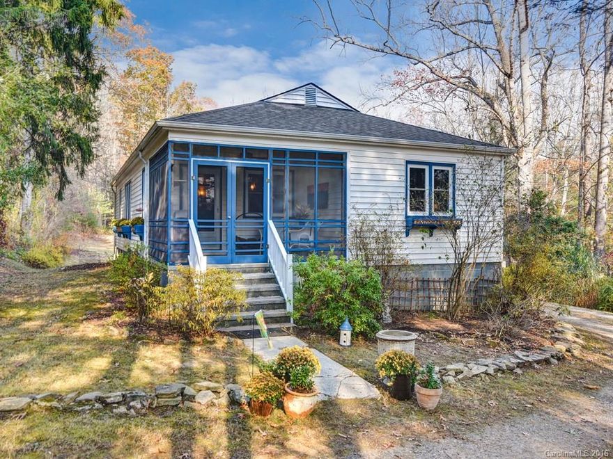 Charming cottage in the Warren Wilson area with finished guest suite (Murphy bed conveys) Extra lot in back PIN # 9679779019 included in sale. New roof, windows, & gutters in 2014. Home has been lovingly maintained by the family. You will enjoy the peaceful setting and trails along the Swannanoa River. A rare opportunity to own this unique property.