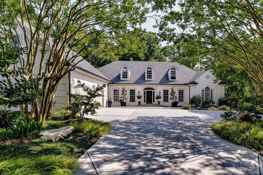 Lovely renovated home on beautifully landscaped 1 acre lot in Southpark! Gracious entry foyer leads to spacious office w/built-ins & fireplace w/gas logs. Light-filled dining room also located off the foyer.  Eat-in kitchen has tons of cabinets, roll-out pantry shelving, quartz countertops, gas cooktop, double ovens, & 2 dishwashers. Informal dining area has french doors leading to the rear deck which spans the house & overlooks the gorgeous, private rear yard. The family room also has french doors to the deck as well as a gas fireplace. Primary suite on the main level with 2 walk-in closets/lots of built-ins & beautiful bath w/shower, freestanding tub, bidet, linen closet. Upstairs has 3 bedrooms, all w/ensuite baths. Upper level media room w/built-ins & stairs leading down to the kitchen area. Great walk-in storage areas. Side yard w/stone patio & fire pit. Walk-in crawl space has plenty of storage & 2 humidifiers. Roof replaced in 2021 & front concrete driveway redone in 2022.