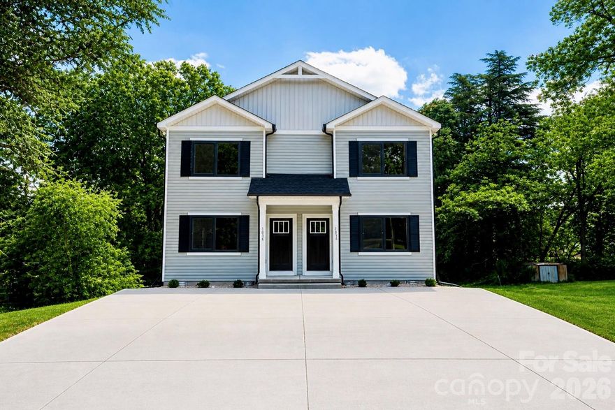 Brand-new construction just minutes from Lenoir-Rhyne University and downtown Hickory—this duplex is a prime opportunity for investors or buyers looking to offset their mortgage with rental income.
Each unit offers 3 bedrooms, 2.5 bathrooms, and a bright open layout designed for modern living. The kitchens feature granite countertops, stainless steel appliances, soft-close shaker cabinets, and stylish matte black finishes. Luxury vinyl plank flooring throughout ensures durability and easy maintenance, while a main-level laundry closet adds everyday convenience.
Step outside to freshly installed sod, creating a clean, move-in-ready exterior. Each unit is separately metered and includes dedicated parking for two or more vehicles.
Perfect for house hacking or expanding your portfolio, with similar units renting for $1,600–$1,700 per month (buyer to verify).
Backed by a 1-year builder warranty. Some images may include virtual staging.