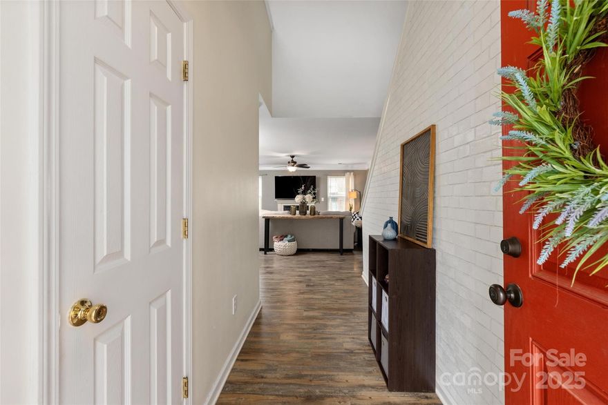 Nestled on a cul-de-sac, corner lot, AND near the lush fairways of Highland Creek Golf Club, this active, resort-like community is filled with amenities AND is a charming place to call home.  Open concept main floor seamlessly combines modern living with a spacious feel. Kitchen with white upper cabinets (lower cabinets being painted this week to match) GRANITE countertops, stainless steel appliances, and breakfast nook. Formal dining area opens to the family room making this perfect for everyday living and entertaining. Second floor with generously sized owner's suite with CUSTOM closet, two secondary bedrooms, two full baths, and UPGRADED laundry room with folding station. PRIVATE, FENCED backyard with large patio with PERGOLA, playground, and even flower beds for gardening! Highland Creek has ENDLESS amenities to include: 2 clubhouses, sports club, 4 swimming pools, tennis/pickleball courts, and award winning Highland Creek Golf Course! Exterior shutters being painted this week!