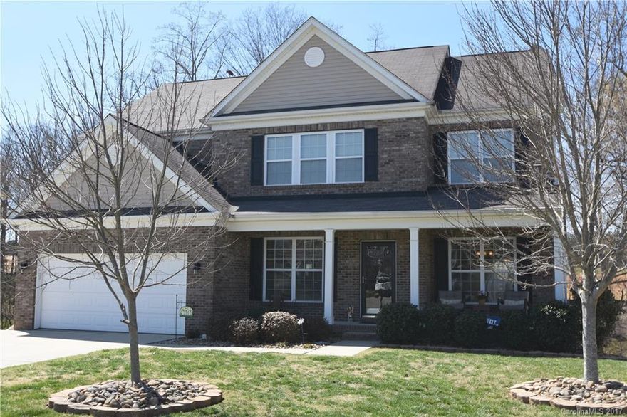 2 story basement home in Linwood Farms Subdivision, Mooresville, NC! Well maintained! 5 BRs, 4 BAs, finished basement! Kitchen w/Corian counters, tile backsplash, 4-burner gas cooktop! Great Room has gas log FP! Open Floor Plan! Guest Suite on Main or could be an Office! Master Suite up w/secondary BRs. Master BA has sep. tub and shower. Basement Level has Bonus, huge storage room with workshop! Back deck w/TREX flooring and yard is complete with woods & a creek! Borders green space behind home!
