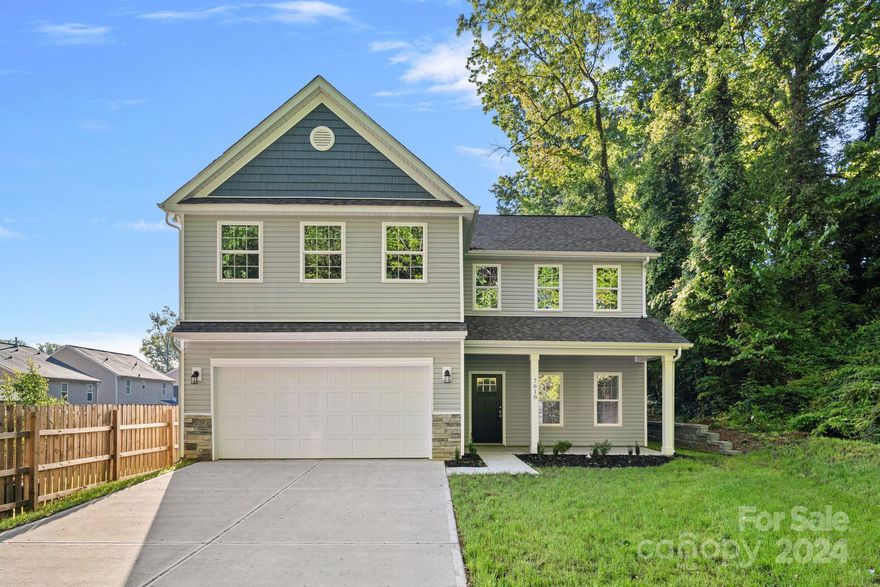 Welcome home to this beautiful, brand new 4 bedroom 2.5 bath home with office, nestled in the sought after City View Acres community! Main level features vinyl plank flooring that runs throughout the entire main level. Beautiful kitchen with new stainless appliances, and granite countertops. The main level also has an office and half bath for guests.  Upstairs boasts a large primary bedroom with 2 walk-in closets and en suite bathroom with dual vanities. Laundry room, additional bathroom with dual vanities and 3 additional bedrooms complete the second level. This amazing home is minutes away from the Campbell Creek Greenway, I-74, I-77, Uptown Charlotte and Downtown Matthews.