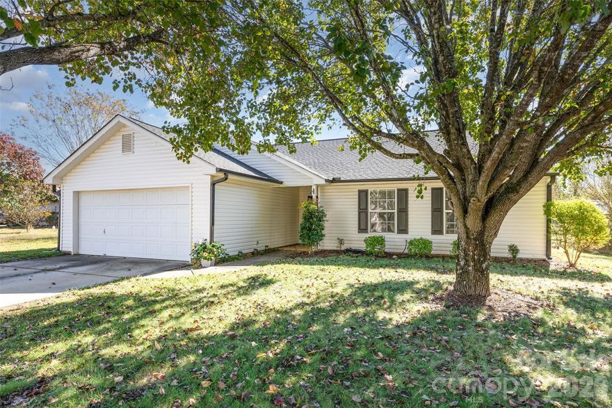Welcome home to this charming 3-bedroom, 2-bath ranch nestled on a quiet cul-de-sac in Monroe. This move-in-ready home features vaulted ceilings and a spacious layout. The freshly painted interior adds a bright, inviting touch, while the newer water heater (2025), roof and gutters (2020) provide peace of mind. Enjoy the large backyard with an expansive patio—perfect for entertaining or relaxing outdoors—and a storage shed for added convenience. Conveniently located near shopping, dining, and major highways, this home offers comfort and convenience in a peaceful setting.