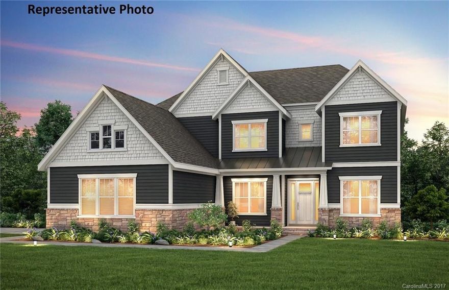 The Gatefield features a 2 car side entry garage, guest suite on the main floor w/ full bath, open kitchen area to great room, casual living room which is perfect for an office, laundry room, mud room coming in from the garage.  The second floor has a massive owners suite w/ sitting room and upgraded bathroom, game room, 3 bedrooms.  Finished third floor loft is a perfect media room and hang out space w/ a powder room.  This is an inventory home that will be completed in Nov!