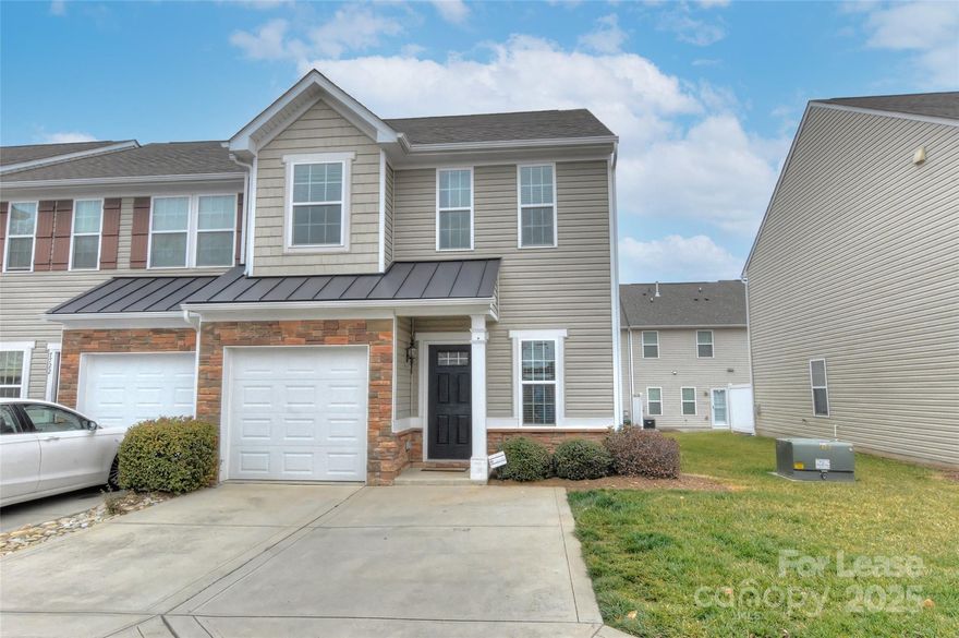 Fabulous 3 Bedroom 2.5 Bathroom Townhome in the Upscale Gated Community of Stongegrove at Whitehall, Community includes Exercise Room, Huge Outdoor Pool and Hot Tub. Townhome has an Attached 1-car Garage!

Nice Open Floor Plan, Spacious Living Room with Fireplace, Eat-In Kitchen, Hardwood Floors, Lush and Plush Carpeting Upstairs for all Bedrooms, Over-Sized Master Suite, Tray Ceiling, Walk-In Closet, Extra Closet (His & Hers), Garden Tub, Backyard Patio, Refrigerator, Water, Sewer, Trash and Lawn Care Included in Rent. Lighted Sidewalks for Strolling throughout the Neighborhood.

Easy access to I-485 and 77. Note: No Pets and No Shoes on Carpets Upstairs. Clean Upscale Townhome.