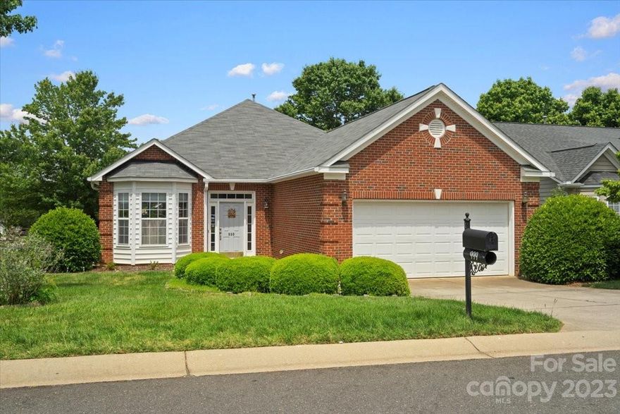 Welcome to The Four Seasons at Gold Hill in desirable Fort Mill! This bright & open floor plan flows with an abundance of natural lighting. New fresh paint throughout. Newer carpet (2021) in family room, 2nd bedroom, and back hallway. New microwave (2023) and garbage disposal (2022). Newer HVAC (estimated around 2020) and brand new water heater (2023)! Roof 2021. Irrigation in front and back maintained by the HOA. This community includes routine lawn care and amenities such as large clubhouse with game & billiards room, arts/craft studio, fitness center, outdoor pool, pickle ball, tennis, bocce, shuffleboard, social clubs and planned activities. Sidewalks throughout. Floorplan attached. Kitchen refrigerator and washer/dryer to convey. Showings begin Thursday, 5/18.