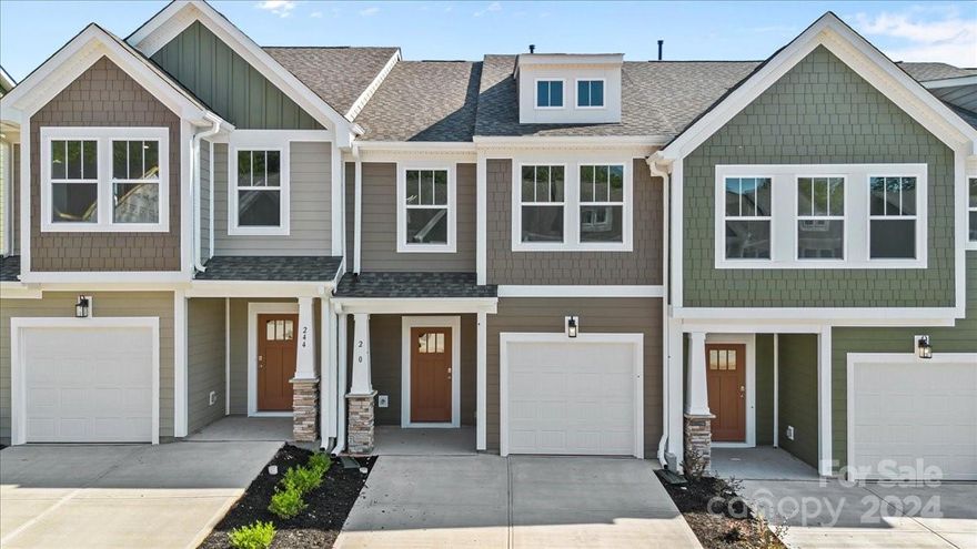 Welcome to Gateway Village in Travelers Rest, SC! We are located only 30 minutes from Downtown Hendersonville and we have easy access to I-26 and Asheville. Join our community and experience a lock and leave lifestyle surrounded by the beauty of the mountains. Our Litchfield townhome offers an open floorplan with large kitchen island, Quartz countertops, all appliances included, and a spacious Primary Suite with a tiled shower and walk in closet. Two additional bedrooms and laundry complete the upstairs.There is also a back patio with outside storage along with a one car garage and double parking pad. All our homes feature our Smart Home Package including a video doorbell, keyless entry and touch screen hub.  Additionally, our homes are built for efficiency and comfort helping to reduce your energy costs. Our dedicated local warranty team is here for your needs after closing as well. Come by today and make Gateway Village your new home! An added plus is lawn maintenance is included.
