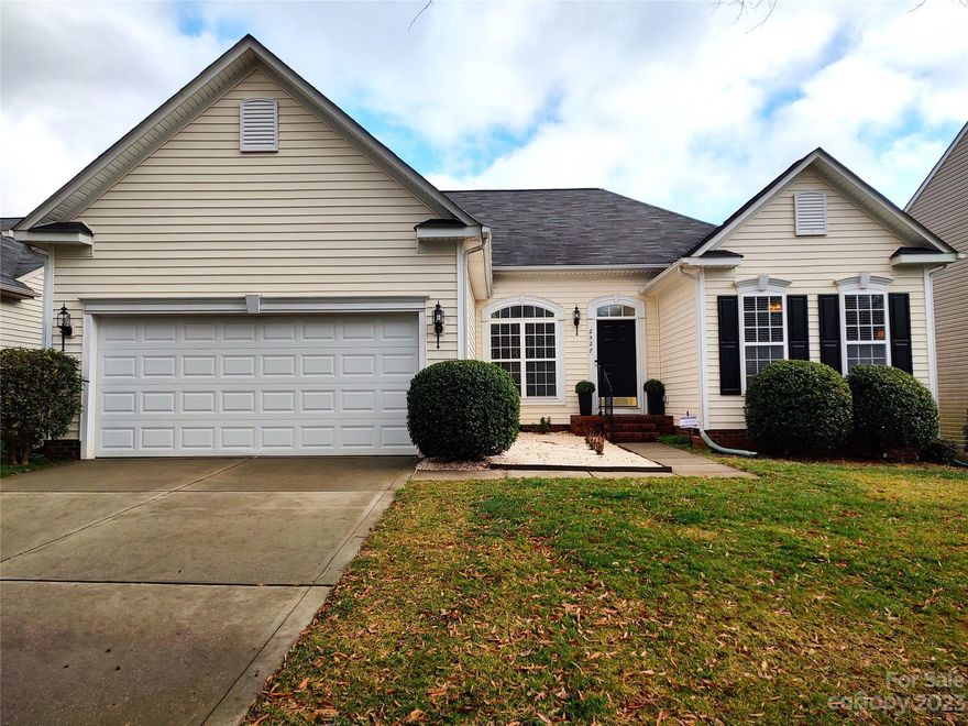 Welcome to 2527 Bethesda Oaks.  Relax in this warm and inviting open ranch home offered in a pool community, while getting your steps in walking the expanding trails as well as a community playground.   New LPV flooring through out, carpet in bedrooms.  This home is open and airy with lots of natural light.  Popular split floor plan. Primary bedrooms has tray ceiling, walk in closet, primary bath w/ dual vanity, garden tub and separate shower.  Gas fireplace in living room.  Wonderful Sun room off of kitchen could be used for office or play room.  Laundry room/mud room to garage. Tankless hot water heater. Additional concrete to expand rear patio, new fenced backyard.  New sump pump installed in crawl space. Convenient to I85, Belmont, Cramerton and Charlotte Douglas International.