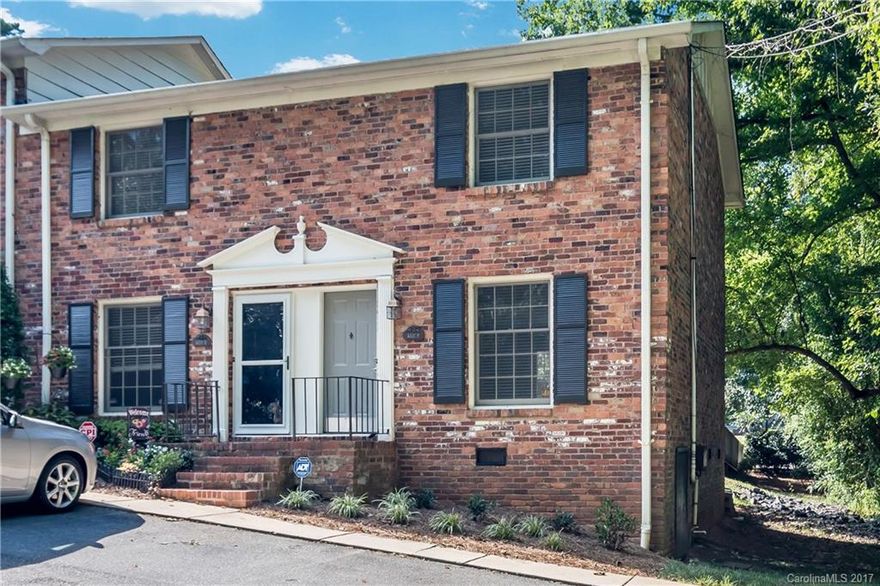 Immaculate end unit, townhouse-style condo in the heart of Cotswold and just minutes from Uptown, South Park, Plaza Midwood, Dilworth, and more! Open floor plan living and dining area. Move-in ready with fresh paint throughout. Washer/dryer included. Relax on the terrace in this quiet, tree-lined community, and cool off in the pool on hot summer days!