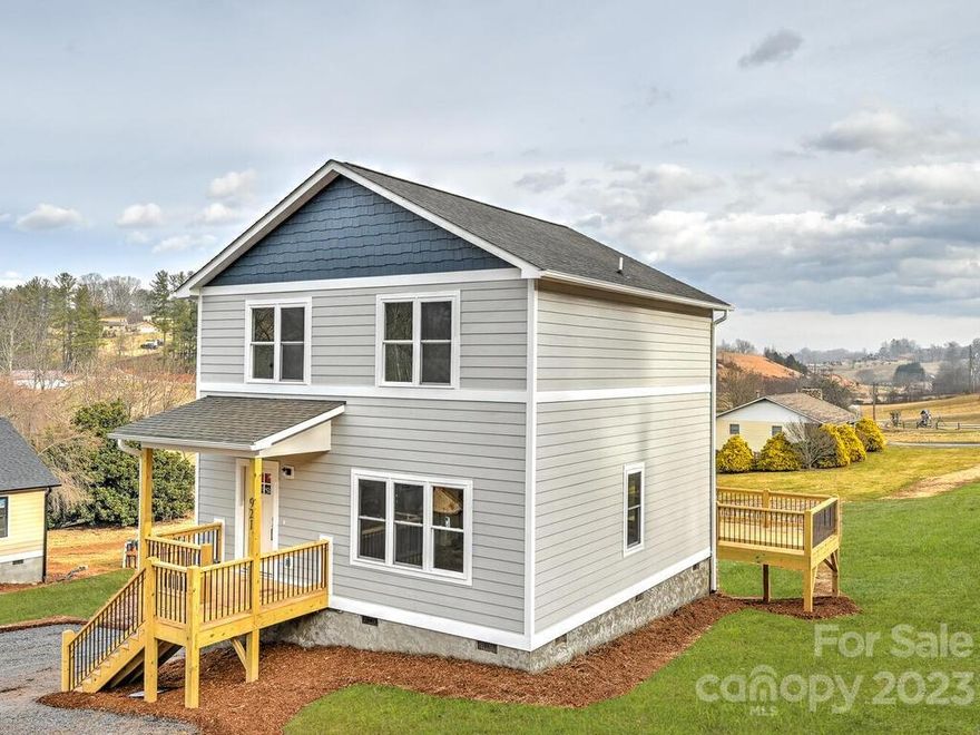 Beautiful new construction in Leicester. Enjoy country living with all the amenities of being just minutes to town. Wonderful year round mountain and pastoral views from the rear deck. Open concept living area with easy care engineered hardwood floors and a abundance of light from the many windows. Kitchen features white cabinetry, granite counters, stainless appliances and plenty of prep space with the large island.  The spacious primary suite boasts a vaulted ceiling, walk in closet and generous bath with tiled floors. Two secondary bedrooms share a full bath and finishes out the upper level. Great location with easy access to major roads and close to area amenities.