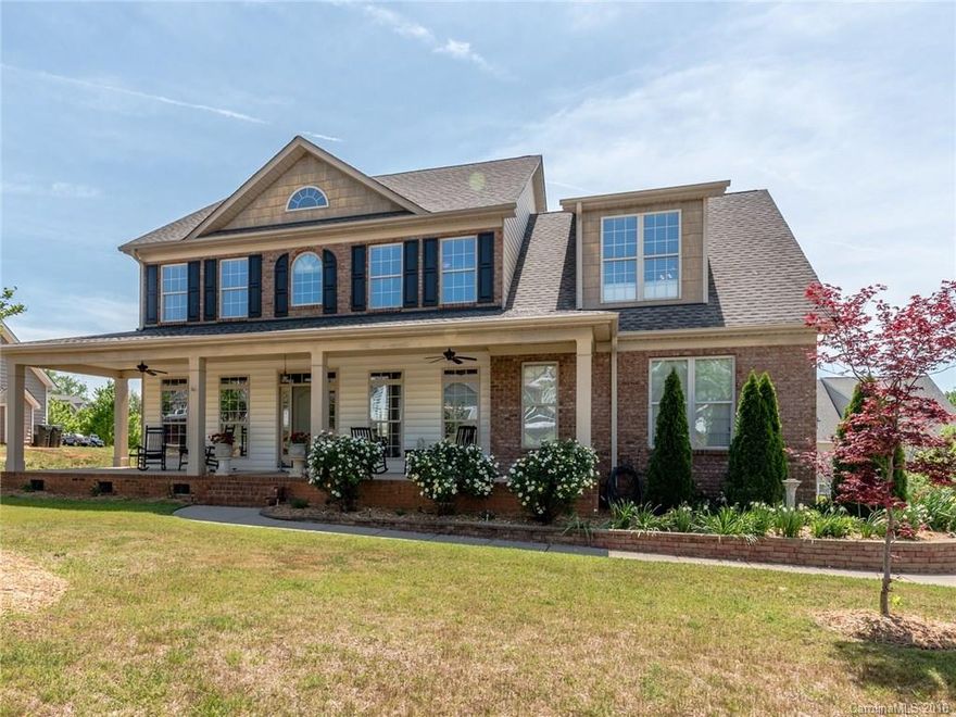 Stunning custom home in Fallbrook Subdivision with upgrades galore! Rocking Chair Covered Front Porch with Ceiling Fans. Crown Molding and Hardwoods throughout Lower Level. Fireplace in Great Room. Bedroom and Full Bath on Lower Level. Granite Counters in Kitchen with Gas Range. Tray Ceilings in Master BR. Loft Area and Bonus Room on 2nd Floor. Community Features include Pool, Playground and Clubhouse.