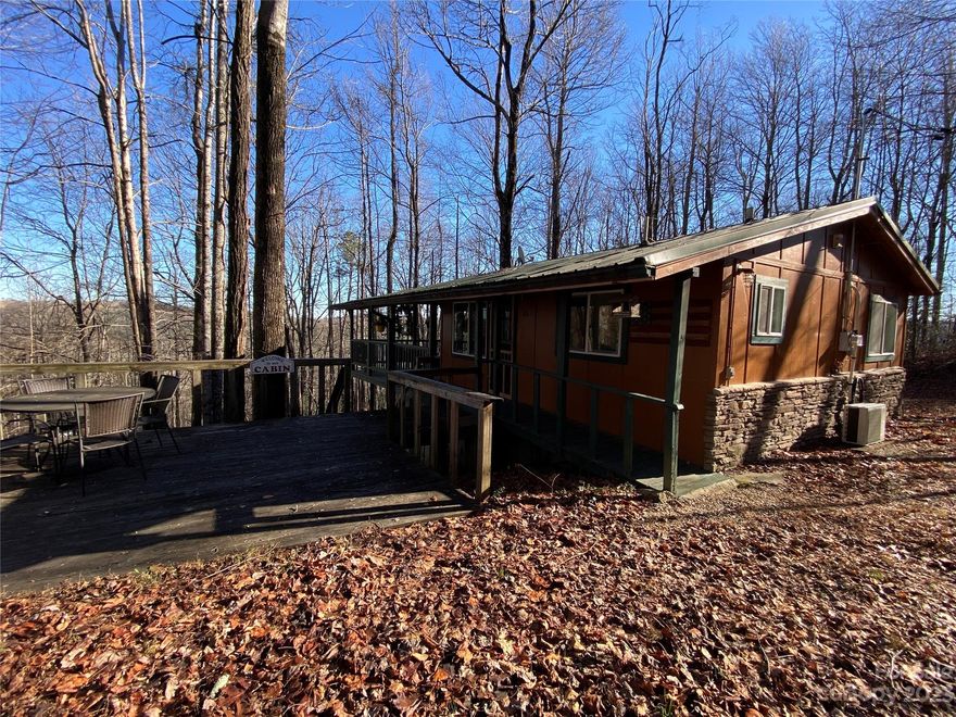 Buyer's loan fell through!  Back on the market, this adorable cabin is nestled in the upper section of McMillan Hidden Valley with a spacious lot and a generous covered deck, perfect for outdoor living. Features a high crawlspace area ideal for storage and laundry. McMillan Hidden Valley boasts charming amenities, including a quaint chapel and a picnic area for residents.