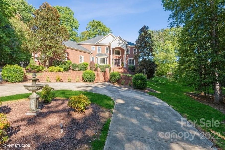 Unbelievable custom home on approximately 4 acres in Weddington Schools.Enter the grand 2 story foyer with view to outside.You will never have to leave this remarkable home,complete with heated inground saltwater pool, outdoor fireplace and covered patio. Huge dining room for gatherings.Flex rm on main with bath. Kitchen has custom Amish made cabinets.Center Island with granite counter open to breakfast area with view of lush backyard.Oversized primary bedroom with sitting area, fplace and en-suite,primary closet could be another room! 3 additional bdrms & 2 full baths up.If that is not enough,basement is complete with large finished room, wood beams, gas fireplace, extra area,cedar closet,plumbed and electric waiting for cabinets.Loads of storage! Even a tree house and playset.Pool house has 1/2 bath, storage and outdoor area for bar. 4 gas fireplaces Area around pool is fenced, waverly, 485, restaraunts, shopping and more.Low Union County taxes.*perked for 4 bdr.Bdr & full ba on main