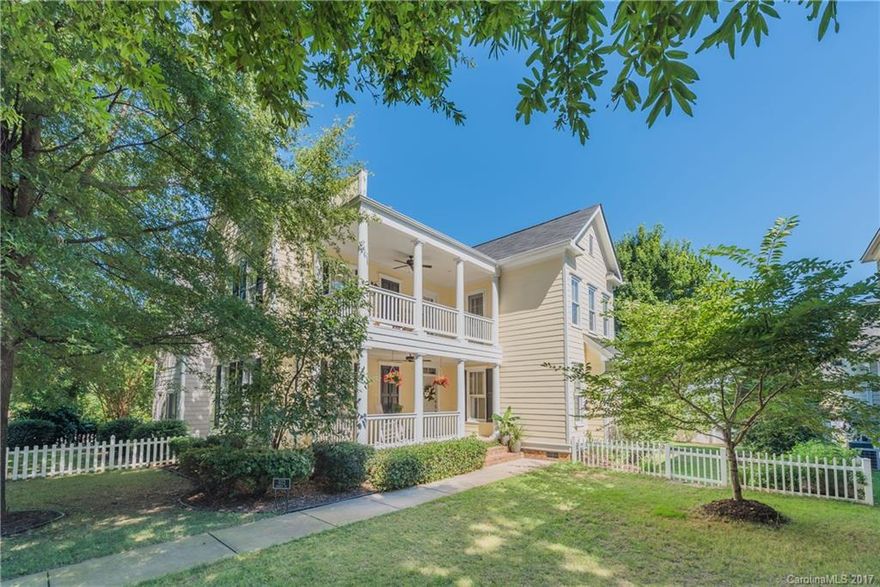 MOVE IN READY!! Charming 3 bedroom, 2.5 bath right on Market Street in Baxter Village. Beautiful upgrades throughout including upgraded flooring & gas range, stainless steel appliances & newly restored double porch/balconies. New AC Units installed this month! Fenced yard w/ 2 car garage. Neighborhood amenities include, pool, clubhouse, walking trails, tennis courts & playground. Minutes from 77, shopping, dining, schools & all of the entertainment that Baxter Town Center has to offer.