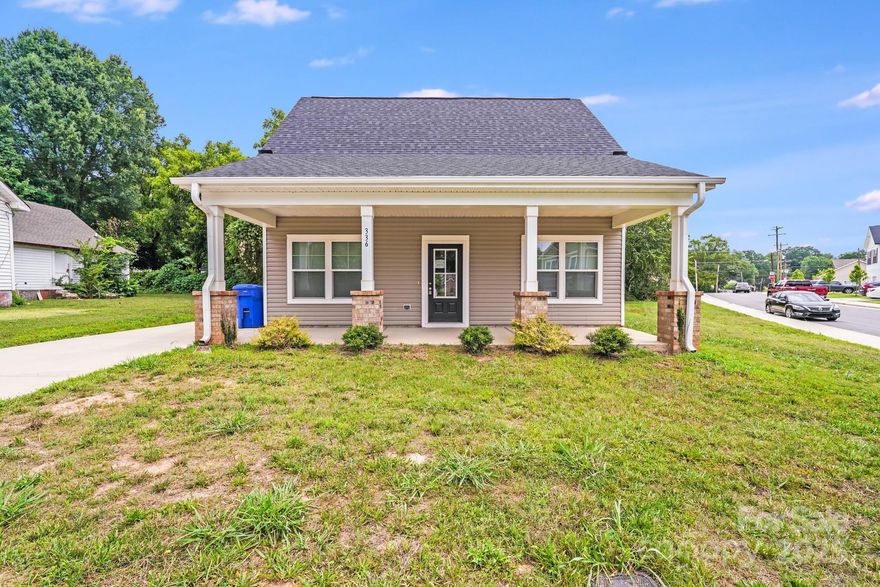 Welcome home to this charming 3-bedroom, 1-bath ranch-style gem featuring a cozy rocking chair front porch, perfect for relaxing mornings or evening gatherings. Step inside to discover a beautifully updated kitchen with white shaker-style cabinets, dark granite countertops, and a spacious central island—ideal for meal prep and entertaining. The bathroom boasts a double sink vanity, offering both style and convenience. With a functional layout and tasteful upgrades throughout, this home is move-in ready and full of warmth and character. Don't miss out on this incredible opportunity to make it yours!