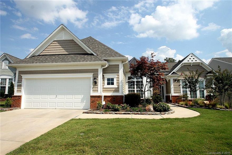 Cumberland Hall w/ Sunroom & Custom Patio—Ultra Private w/ Seasonal Golf Course & Water Views! Great Rm w/ Custom Stone Fireplace & Picture Windows. Custom Patio w/ Slate Accents, Additional Landscaping, & Covered Lanai. Gourmet Kitchen w/ Stainless Apps, Granite, Unique Tile Backsplash, & Breakfast Nook. Master Suite & Private Bath w/ Granite Dual Sink, Tile Shower, & Custom Walk-In Closet. Guest Suite: 2nd & 3rd Bedrooms connected by Full Bathroom w/ Granite Dual Sink & Tile Shower. 55+ Comm