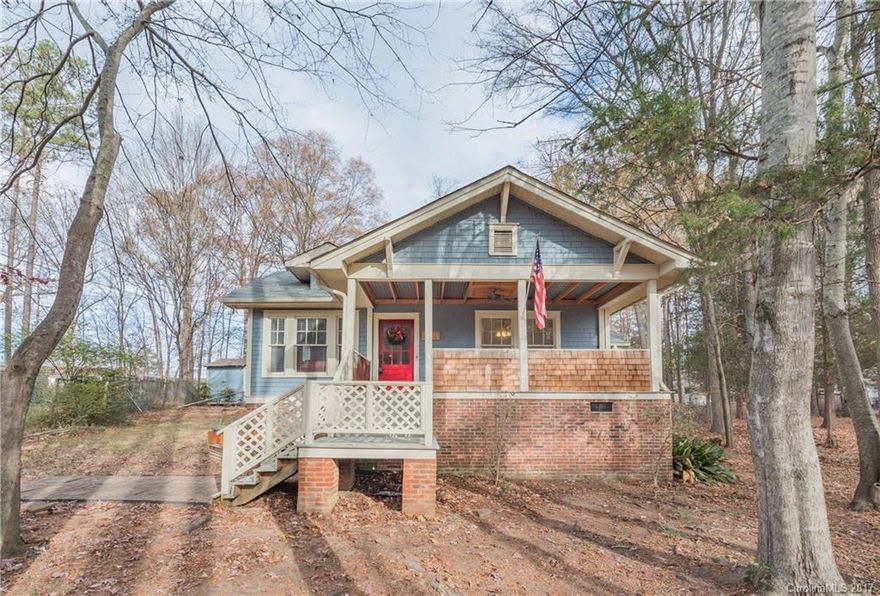 Cozy craftsman on large wooded lot. Enjoy morning coffee on your "rocking chair" front porch. Wood floors, neutral paint, open & airy w/ tons of natural light. Updated kitchen w/ lots of cabinets & counter space, stainless steel appliances & recessed lighting. All bedrooms have wood floors & ceiling fans. Master w/ updated en-suite bath including over-sized walk in shower & updated vanities & finishes. Large back deck overlooking fenced, wooded backyard. Minutes to Greenway, shopping & dining.