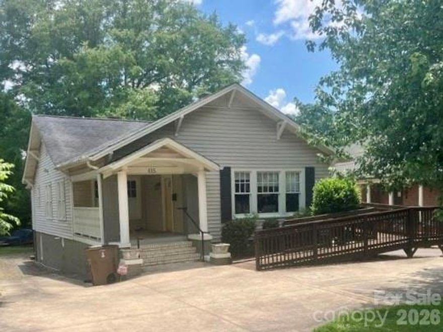 Located just west of Uptown Shelby, 415 W Warren Street is situated within an established corridor that includes a mix of residential and commercial properties. The interior layout includes four offices, a kitchen/break area, and two restrooms, making the space functional for a variety of professional users, subject to applicable zoning and use approvals.