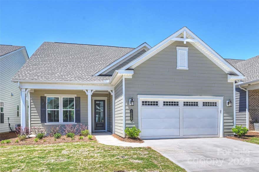This home features 3 Bedroom and 3 Bath, including an upstairs Bonus Room with closet and full bath. The Covered Lanai offers west exposure with  backyard view of a wooded reserve, no homes behind. This private homesite is conveniently located near walking trails and the clubhouse. The Kitchen includes Chef Kitchen Cabinet & Appliance Package, upgraded cabinets, 36-inch cooktop cabinet with drawers, bump-up over hood, built-in refrigerator facade. It is equipped with a CAFÉ 36-inch gas cooktop, 36-inch pro-style canopy hood, built-in microwave with trim kit, wall oven in a tower cabinet, and dishwasher. The Kitchen boasts quartz countertops with full-height backsplash, under-cabinet lighting, and farmhouse cast iron sink. Additional features include a 4-foot owner's bedroom, Lanai extension, and shower ILO tub in secondary bath. The home also includes a flex space, Shaw EVP flooring throughout the home with tile flooring in the Bathrooms, and carpet on the stairs and in the Bonus Room.