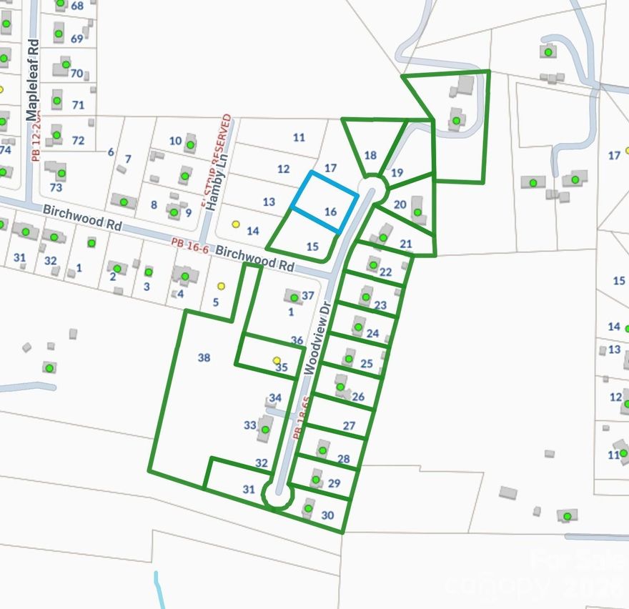 Great opportunity to purchase three lots next to each other on a cul-de-sac, lots 16,17,& 18, each 0.5 acres, price $30K each. Buy individually or as a package. Manufactured homes allowed. No perc tests were done yet.