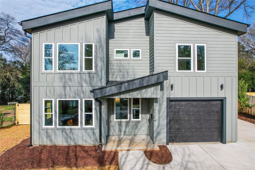 Here’s your chance to enjoy all the amenities of urban living from the booming community of Revolution Park! Experience modern luxury with this new construction home, steps away from SouthEnd & Uptown. This light-filled open concept plan is a true entertainer's dream, loaded with unique and timeless contemporary finishes. Impressive kitchen complete with gas range, quartz countertops w/large waterfall island, custom hood vent, and a walk-in pantry. The adjoining wet bar w/beverage cooler creates a fun & useful transition to the living room where relaxing around the fireplace makes unwinding after a busy day easy. The expansive primary suite boasts a spa-caliber bathroom with soaking tub, walk-in shower & closet. A carefully executed build with custom tiles in each bath, large beds/closets for storage throughout + an oversized 365 sqft garage with a convenient drop zone. Rear covered patio to immediately enjoy the fenced backyard. Fridge/washer/dryer included.. Ready to move right in!