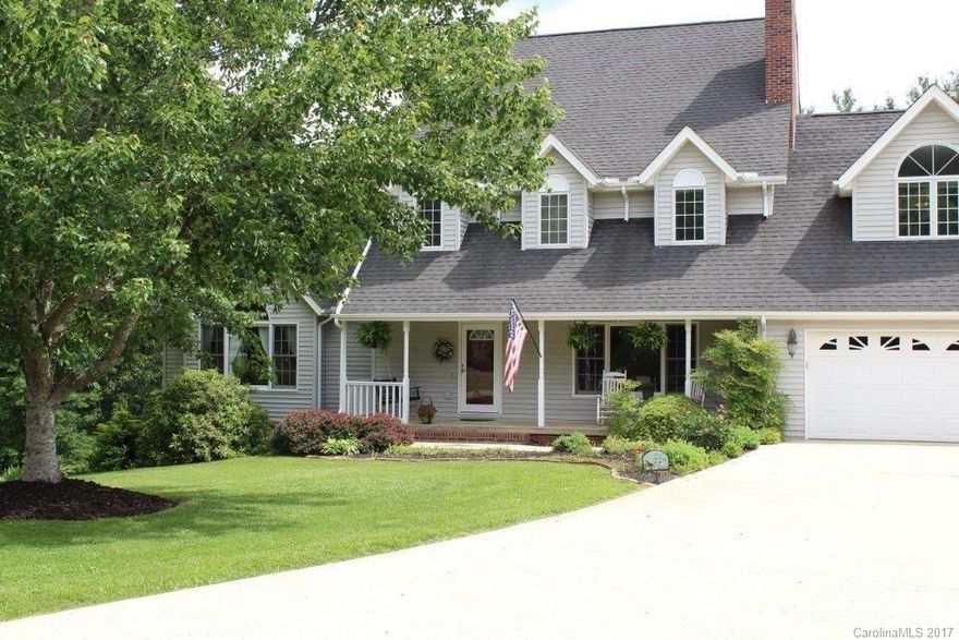 Warm/inviting well maintained home nestled private cul-de-sac w/lrg level front yard & lrg backyard w/tall arborvitae trees. Huge deck w/maintenance free flrs overlooks sunny backyard! 2 driveways, level entry garage & basement garage. Basement is plumbed for 1/2BA. Master on main. Hardwds in living, kitchen, dining & 1/2BA. Bonus/family rm upstairs. 2 FP's, wd/living rm, propane gaslog/bonus rm w/marble raised hearth. Open dining rm to kitchen area. All essential inspections completed & passed!