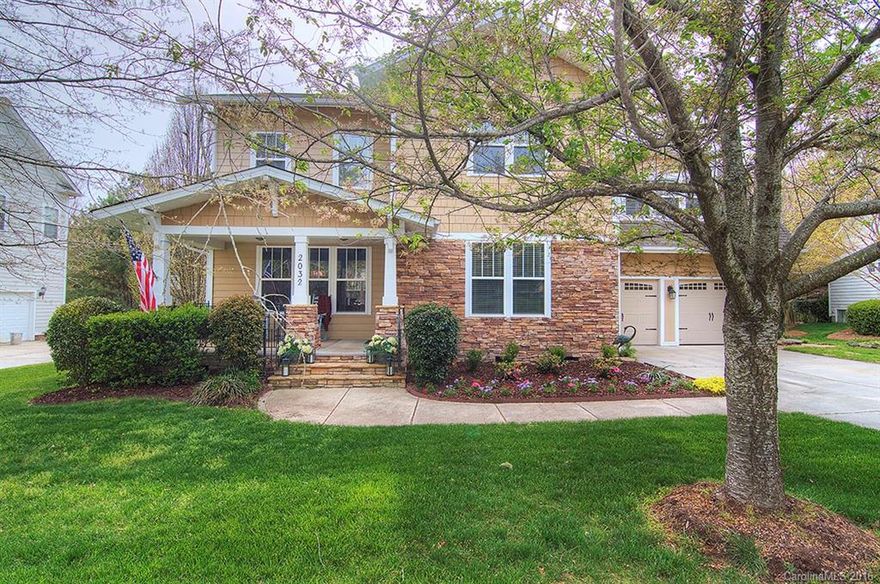 Gorgeous home in Lake Shore! Tons of custom upgrades! Hardwood floors. Chef's kitchen with granite counters. 2 story great room. Master on main with newly remodeled master bath-teak ceiling, heated tile floors, glass shower, marble dual sink vanity & custom wardrobe. New carpet upstairs. Bed/bonus with play room upstairs. Large closets in all bedrooms. Fenced yard with raised fieldstone bedding. Patio with travertine tile. Brand new garage doors & opener. Tega Cay lifestyle. Fort Mill Schools.