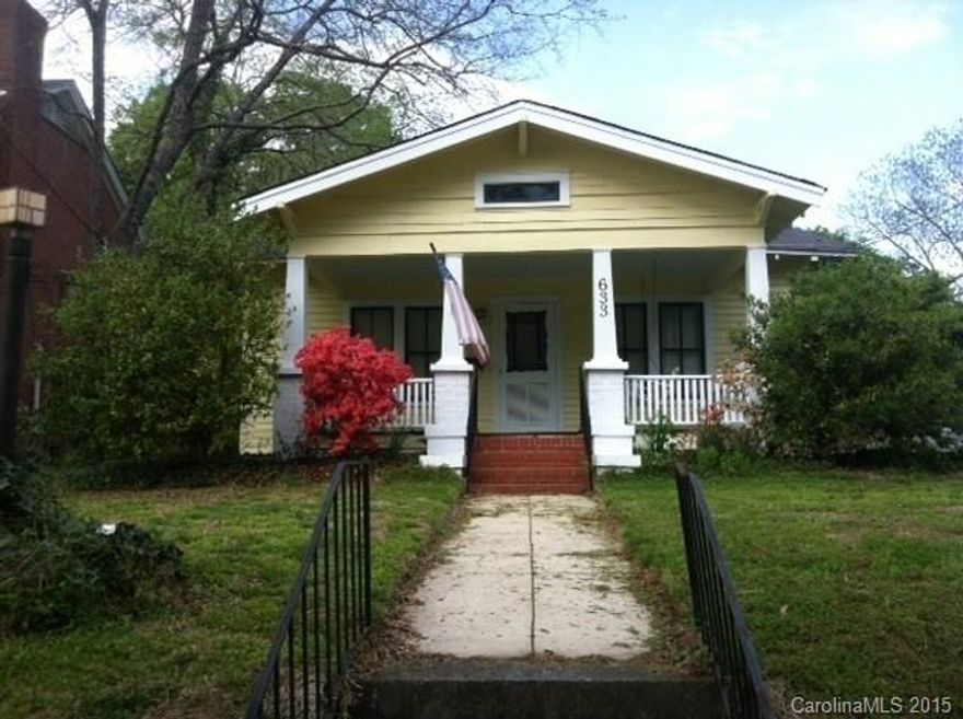 Cute as can be with tons of character!  Lovely  hardwood floors, great kitchen and breakfast nook.  Back room could be used as an office or a large master suite!  Lots of potential.  Rocking chair front porch, newer roof.  A must see!