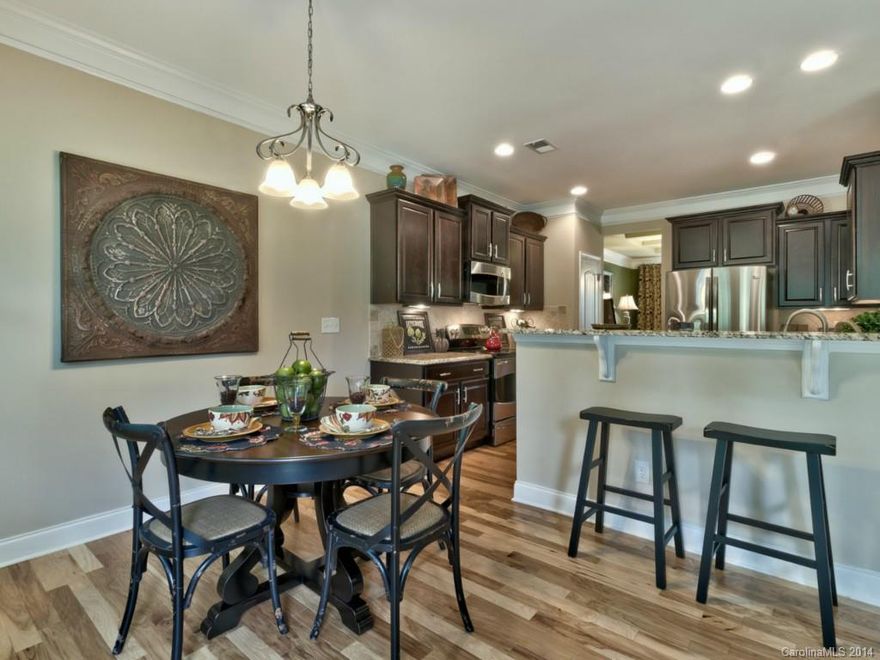 Brand new superbly appointed basement home on beautifully tree-lined cul-de-sac lot in Lake Wylie!  Top selling premier series home with custom features throughout.  Iron picket staircase, Stainless steel appliance package, Ceramic tile flooring in all baths and laundry,  Hardwood flooring in Hall, FR, DR, Kit/Bkft & Foyer, Granite counters kitchens and baths, Bumped out bonus room and garage, Large elevated deck in back, crown molding and trim package galore!...Absolute must see!