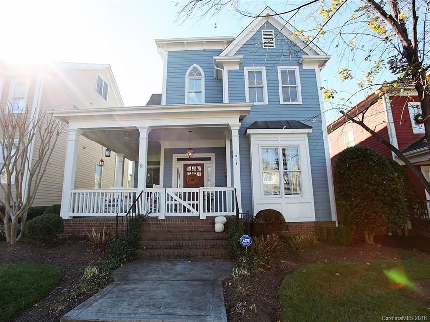 Welcomed by the most gracious Southern Wrap Porch! Beauty continues to flow through the home to the back Deck, Patio and Fenced Privacy Yard! Dark hardwoods & white built-ins fabulously contrast the warm colors. Spacious rooms, detailed tile and granite. Beautifully UPDATED Master Bath. Perfectly landscaped for easy maintenance. All in the highly sought and amenity rich Baxter Village! This one won't last long!