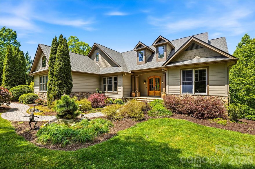 This beautiful mountain home with million-dollar views of the Blue Ridge and Mt. Pisgah is in the pristine Somersby Park gated community. This home offers an open floor plan designed for everyday living and entertaining. A main-level primary suite features a beautifully renovated bath. Two additional bedrooms on the main level enhance the family friendliness of the floor plan. The updated kitchen blends style and function, while custom closets and abundant storage can be found throughout the home. The lower level has a family room with an adjacent full bath. The lower-level partially finished space is used as an art studio, exercise area, woodworking shop and storage space. Daylight from three large windows endows this flexible space with endless possibilities. Multiple decks on both levels provide wonderful opportunities to appreciate mountain living at its finest. Recent improvements include a new roof and new furnace, making this home move-in ready and easy to enjoy.