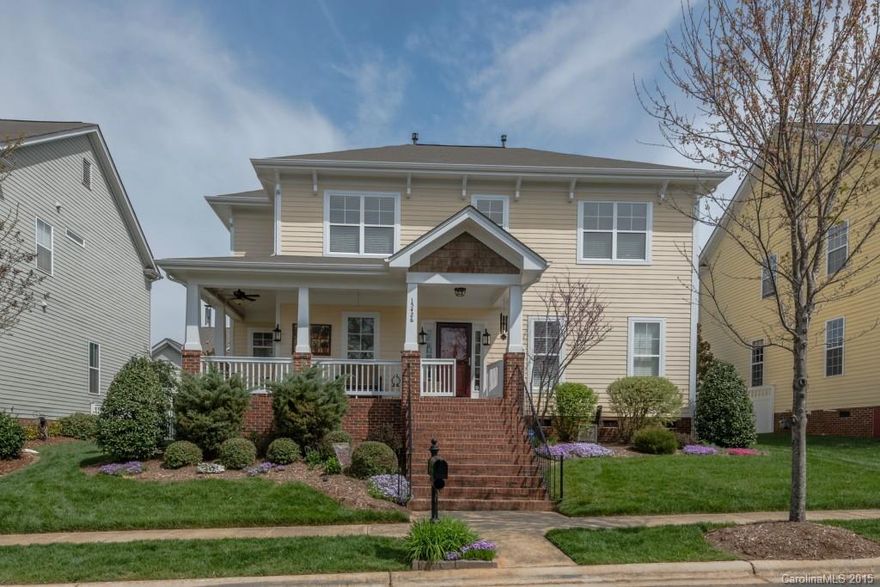 Stunning Charleston home w/ a beautiful view of the walking trails, there's no homes to hinder your front porch view! Serene backyard oasis; 14X14 deck, 14X11 patio, fully fenced yard with drip irrigation, surround sound outside/inside along with a beautiful garden! Exquisite custom landscaping at this home. Custom tile work in the kitchen along with 42" cabinetry & beautiful granite counters;hardwood floors throughout downstairs. 4 spacious bedrooms/4 full baths are a rare find in Monteith!