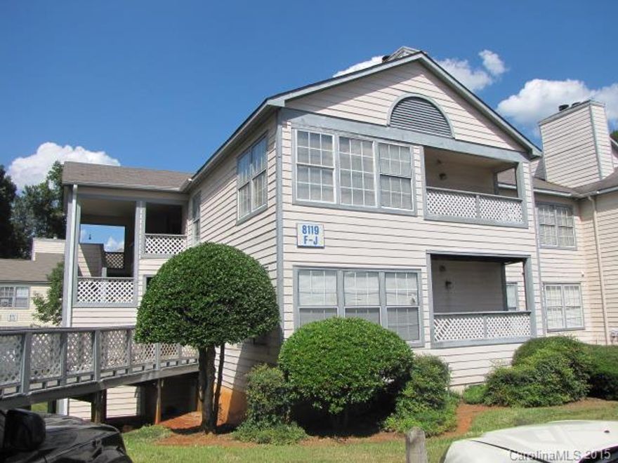 This well-maintained condo is located near Albermarle Rd. and Harris Blvd. The one-bedroom layout includes a great room with a fireplace and a galley kitchen with a breakfast area. French doors access the living room that can double as a study. The master suite offers a walk-in closet and private bath. Other amenities include a a covered patio and a laundry closet. This property is within easy access to I-485. Community amenities include a clubhouse and a pool. Sorry, no pets please.