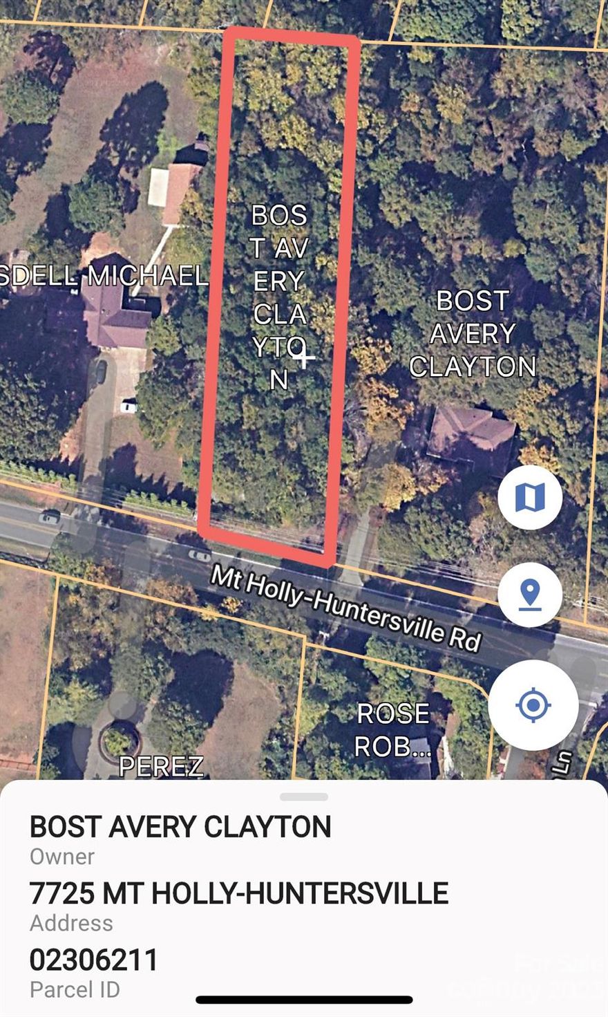 Vacant lot off Mt Holly Huntersville Road in Charlotte. Approximately an acre of wooded area with excellent potential for a single family home. Great location convenient to Charlotte, Huntersville, & Mt. Holly. City water is available.
