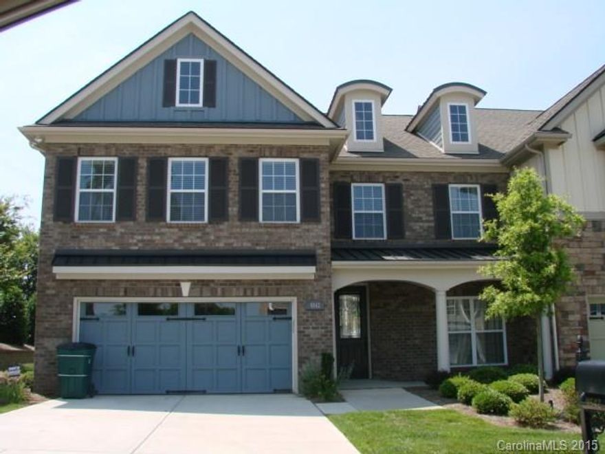 Former Model Home! Beautiful townhome located in Ballantyne. Incredible floorplan with Master Down. Additional Master bedroom upstairs as well, along with 3rd bedroom and huge entertaining room with surround sound, space for billiards, wet bar, and separate office area. Granite counters, stainless appliances, upgraded fixtures throughout. Must see to believe!