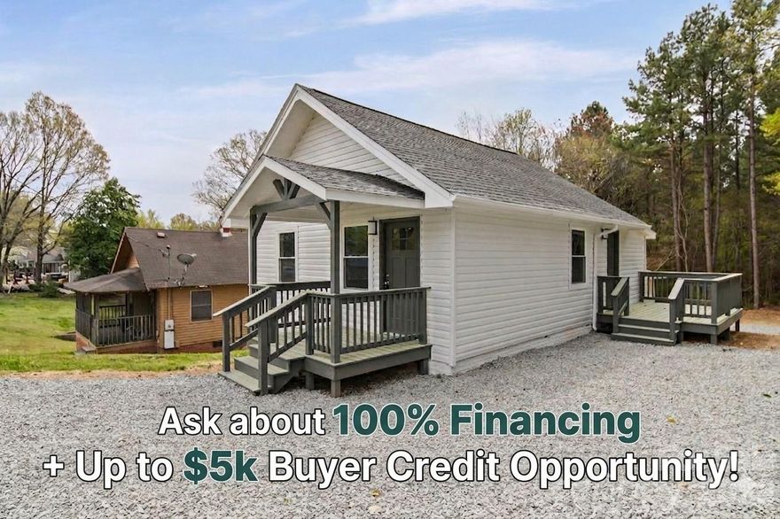 Looking to move into a home that combines modern sophistication with incredible financial flexibility? Welcome to 709 Sherman Street, a meticulously revitalized 2-bedroom home in the heart of Badin, NC, that defines turn-key living. This property is 100% financing eligible (ideal for USDA or VA buyers) and the seller is offering up to $5,000 in buyer credits with an acceptable offer, making it easier than ever to cover closing costs or buy down your interest rate. Step inside to an airy, open-concept interior featuring durable vinyl plank flooring and a stunning kitchen equipped with white Shaker cabinetry, sleek grey quartz countertops with dramatic veining, and premium stainless steel appliances.

Beyond the aesthetics, this home offers total peace of mind with major upgrades including a new roof, new energy-efficient windows, and all-new fixtures throughout. The designer bathroom mirrors the kitchen’s neutral palette, showcasing a modern vanity and a custom subway-tiled shower with polished marble accents. Outside, the property features a large gravel driveway leading to a versatile outbuilding, perfect for a workshop or extra storage. Located just moments from the exciting new Badin Waterfront Park development, Uwharrie National Forest, and Morrow Mountain, this home puts you at the front door of North Carolina’s premier outdoor recreation. Don't miss this rare opportunity to own a fully renovated, move-in-ready home with $0 down potential!