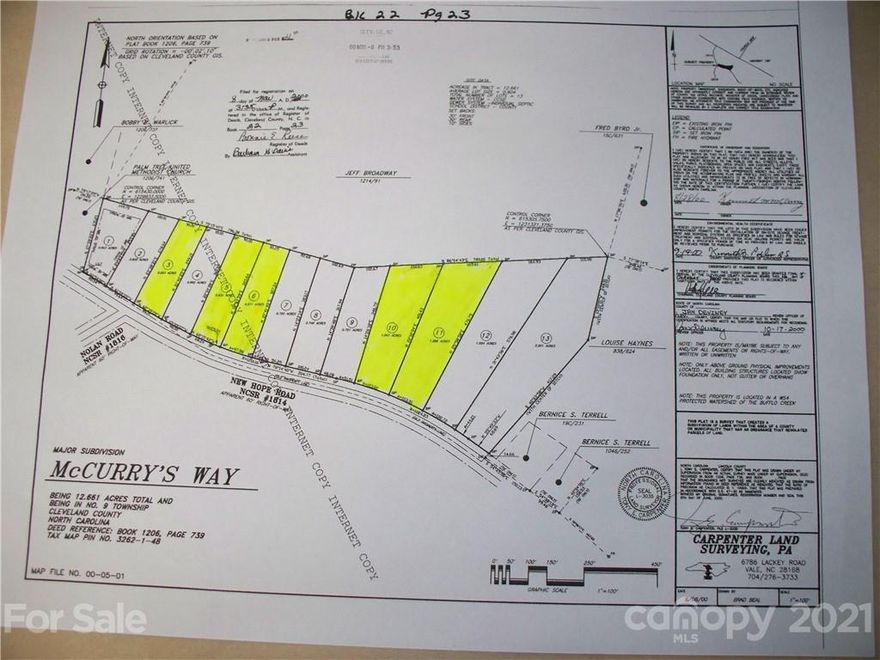 Approximately 1.041 acres located in Lawndale. Great location for your doublewide. Other lots available.
