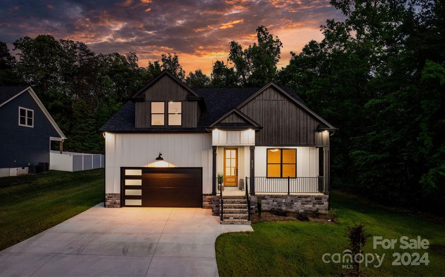 Welcome to this Custom built 4 bedroom/3 bath home! Located 3 minutes away from Lake Hickory and 10 minutes away from downtown Hickory and 15 minutes to Geitner Park. The home boasts a spacious open floor plan with plenty of natural light, perfect for entertaining guests. The kitchen features granite countertops, high-end stainless-steel appliances and a spacious layout. Primary bedroom tucked nicely on main level with a beautifully ensuite bathroom and walk-in custom-built closet. Work from home in the spacious bonus room/office on the upstairs floor. One bedroom upstairs situated between a lounge area or could easily become a playroom. Soak in the magnificent views on the front or covered back porch of the house. Don't miss out on this beautiful home.