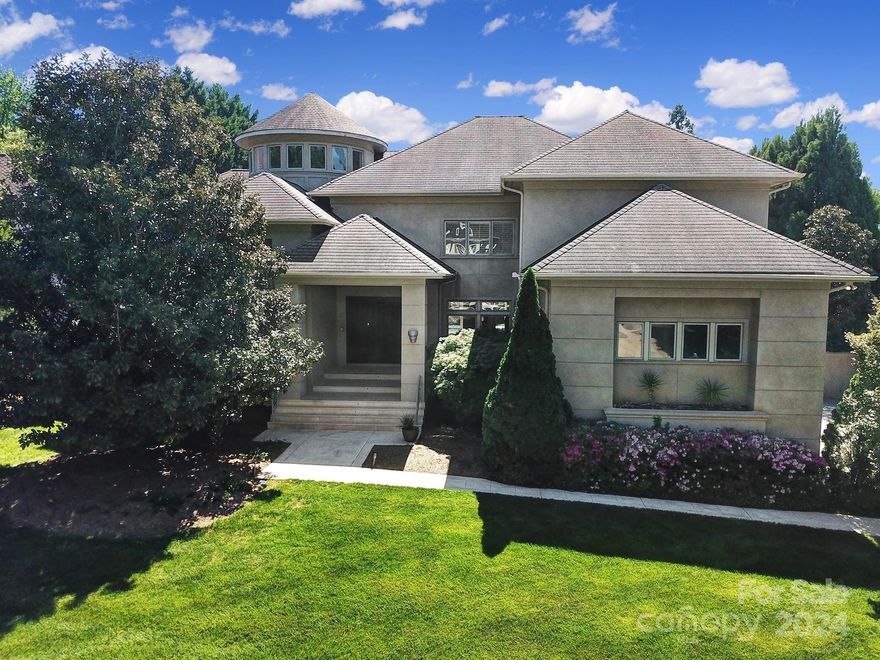 This gorgeous SouthPark estate is nestled in a quiet community & surrounded by everything great that Charlotte has to offer (Top Private Schools, Shopping, Dining, Etc...). This home is an entertainer's delight with a large covered veranda overlooking the swimming pool and hot tub. The fenced back yard is very peaceful and private with lush mature landscaping. The interior features a large primary suite on the main level, 5 bedrooms suites upstairs and a 6th bedroom/media suite. The kitchen/breakfast room/living room is open and great for gathering. This home has all the custom estate finishes, soaring ceilings, heavy moldings and doors, large rooms, curved staircases, coffered and tray ceilings, speakers, irrigation, 3 car garage and tons of storage.