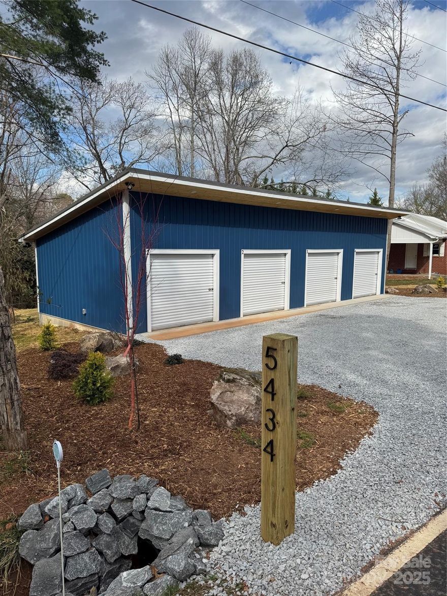 Great investment opportunity! This 4-unit storage building at 5434 Nix Creek Rd, just outside of Marion, NC, offers four 240 sq. ft. units, each with its own garage door entry. Whether you're looking for rental income or personal storage, this property provides excellent flexibility. Two units are currently rented, offering immediate income potential. Don't miss out on this versatile and income-producing property!