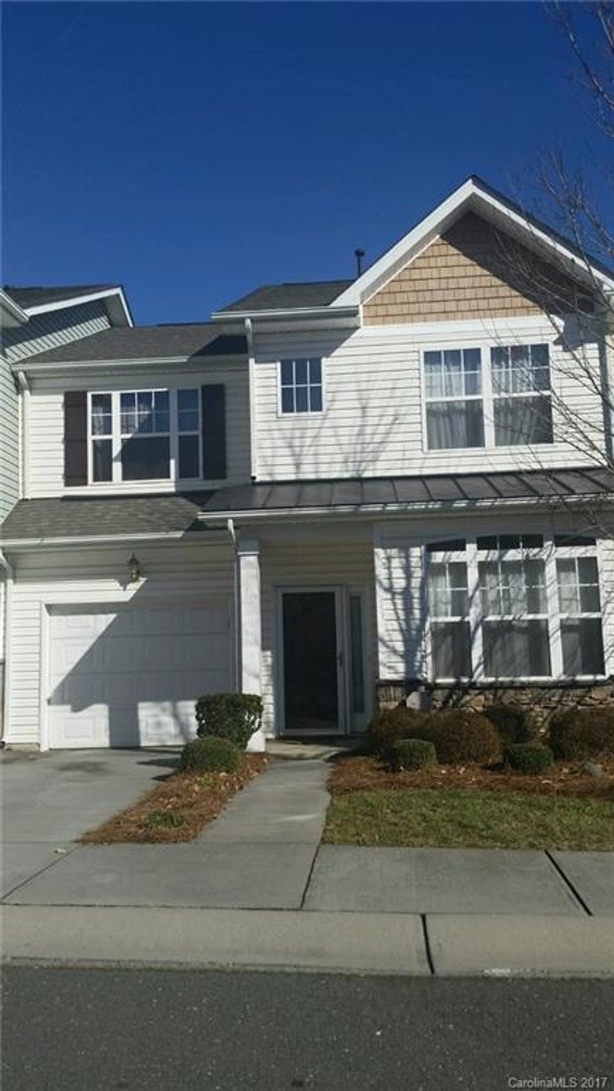 Investor's Special! 3 bedrooms/ 2.5 baths in gated community located minutes from new Top Golf attraction and I-485! Tenant occupied. Granite countertops in kitchen, Stainless Steel appliances.  Yes, Washer & Dryer convey!  Hardwoods in foyer, dining room and kitchen.  Master bedroom features a large walk-in closet. Garden tub in Master bath w/ separate shower.  Excellent value!  Sold As-Is.