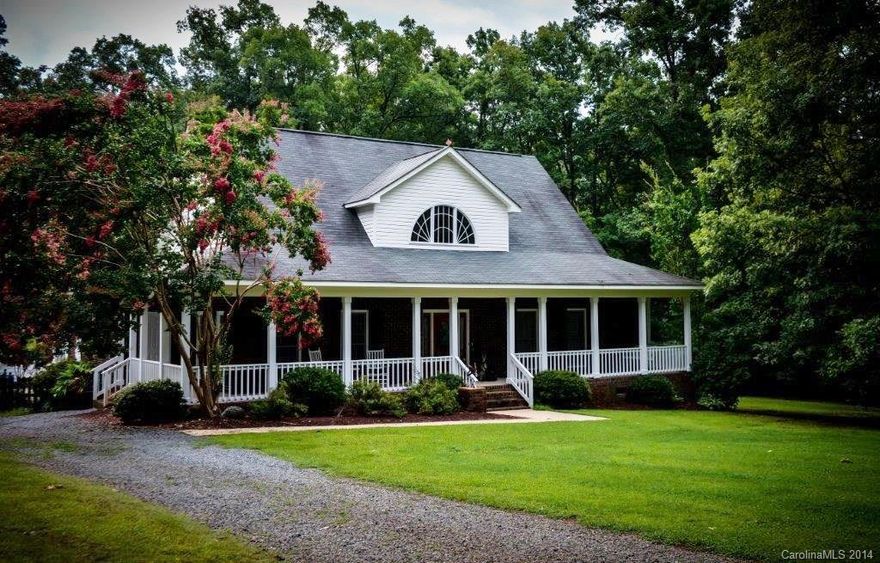 If you like a country setting in a convenient location, this is the home for you!!  Spacious quality built home on private 2.92 Acres on dead-end street!  Relax on your wrap-around porch or enjoy the outdoors in back in your pool or hot tub.  Brick outdoor fireplace!  Master down, granite counters, wood floors, wonderful view! Property is two lots Parcel ID # 5534-17-7684-0000 1.8 Acres & 5534-17-7886-0000 1.12 Acres